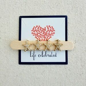 *Starfish Tree Charm* KEEP COLLECTIVE~Retired $12 Each Pave Gold